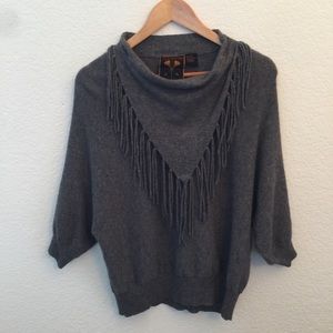 Jamison Cashmere & Wool sweater with fringe